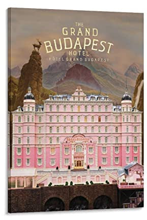 Filmposter The Grand Budapest Hotel Comedy War Filmposter und Wandkunstdruck, modernes Familienschlafzimmerdekor-Poster, 20 x 30 cm