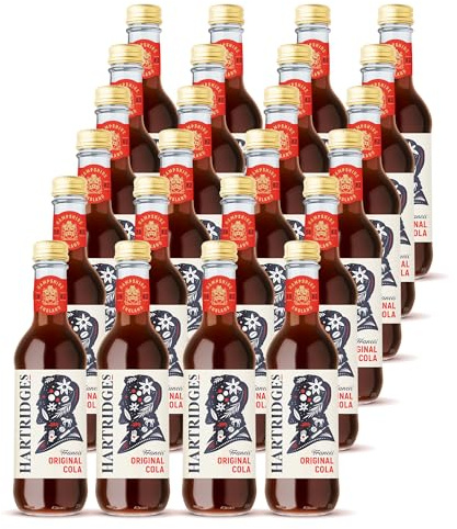 Hartridges | Original Cola Sparkling Soft Drink | 24 x 330ml | Celebrated Original Cola delivers a timeless, refreshing taste made using natural flavours and natural cola nut extract.