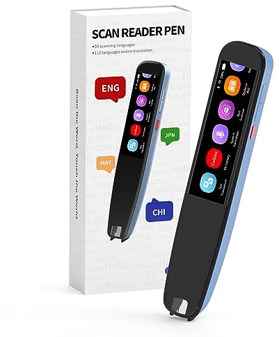 NEWYES Dyslexia Pen Scan Reader Pen Reading Learning Tools for Students Adults, Translator Scanner Pen Text to Speech Device