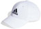 adidas Unisex Cotton Twill Baseball Cap, White/Black, M