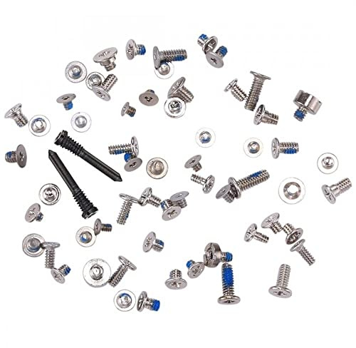 OnlyTech - Set interner Schrauben Ersatz für iPhone 13 Mini (untere Schrauben Schwarz)