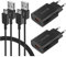 2er-Pack USB Ladegerät, 18W 3A QC 3.0 Schnellladegerät Netzteil mit USB C Ladekabel für Samsung Galaxy S23, S22, S21,S20 FE,S10e, S10,S9,S8 Plus, A13 A53 A52 A51 A71 A32 5G, Xperia 10 II, Redmi