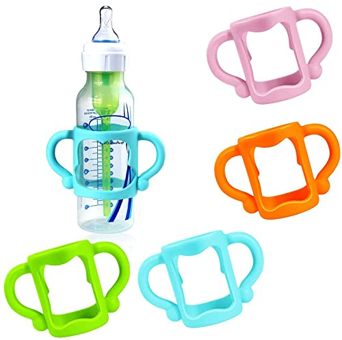 Dr. Brown 4 Stück Griffe für Universalflasche | Silikon, BPA-frei, leicht zu halten, Dr Brown Universal