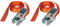 Master Lock 3209EURDAT Sangle à Cliquet, Orange, 5m x 25mm Sangle (Lot de 2)