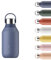 Chilly's Series 2 Water Bottle - Stainless Steel Thermal Bottles with Double Wall Vacuum, Soft Collar & Carry Loop - Whale Blue, 350ml
