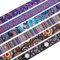 SUPERFINDINGS 6 Stile 2 Yards Polyester Jacquardband Ethnischer Stil Doppelseitiger Floraler Stoffbesatz Dickes Tirolerband Zum Nähen von Taschengurten Gürteln 38mm Breit