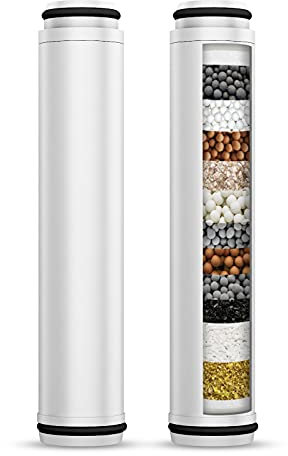 Filtro doccia per soffione doccetta, confezione da 2 filtri di ricambio per soffione doccia per acqua dura, rimuovere cloro e sostanze nocive