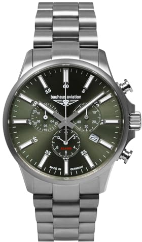 Bauhaus Herren-Fliegeruhr Chronograph Titan 2880M-4
