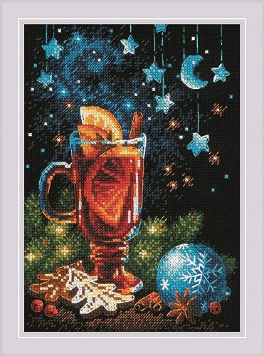 Riolis Kreuzstich Stickpackung Urlaubsgeschmack, Zählmuster, 15x21cm