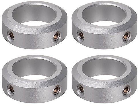 QUARKZMAN 4Stk Stellringe Stellringe welle 30mm Bohrung 46mm AD 15mm Breite Wellensicherungsring Tiefenanschlagringe für Rad Schubkarre Axle Getriebe Montagen CNC Maschine Werkzeuge