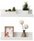 Gio Arreda Mensole da Muro, Set da 2, Mensole da Parete, Larghezza di 42 cm, Mensole per Foto Decorazioni (Bianco)