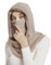 YJZQ Outdoor Sturmhaube Winter Kopfbedeckung Kopftuch Verstellbar Winddicht doppelte Balaclava Funktions Kappe für Motorrad Snowboard (DE/NL/SE/PL, Alphanumerisch, Einheitsgröße, Beige)