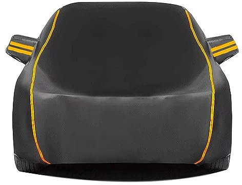 Autoabdeckung für Mercedes Benz EQC IAA T-Klasse, Oxford-Stoff, staubdicht, mit Aufbewahrungstasche, Allrad-Positionierungsseil(Black,EQC)