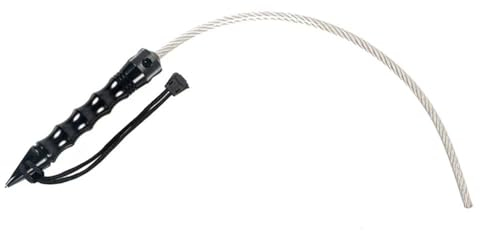 BGYFZTYW Fouet d'autodéfense, outil de sauvetage d'urgence de voiture, perforatrice de brise-vitre, facile à transporter, tête de fouet en acier inoxydable