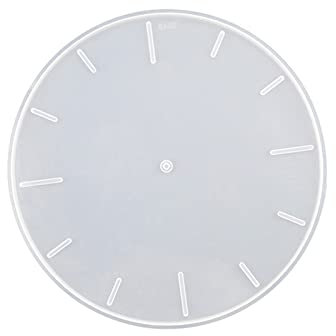 MUUYYI Stampo in resina per orologio con numeri grandi, stampo in silicone per resina epossidica, decorazione da parete clack-art