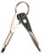Petit porte-clés tournevis – Porte-clés conducteur Chitool Driver, anneau de voyage en plein air intégré, ce porte-clés 4 en 1 Mal haute résistance gadget pilote de poche