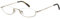 HERO Rechteckig Metall Brillen in Gold für Herren, Brille mit Sehstärke, optional mit Sonnenbrillen tönung oder Blaulichtfilter (Modell HRO-4330-C2)