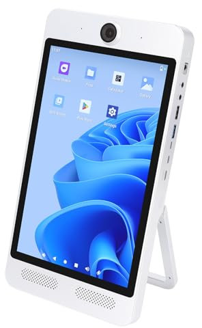 Sxhlseller 10.1 Inch Portable Touch Screen Monitor for Live Broadcasting, 16G 256G Smart Screen for Android, Built-in Battery(4-6H), Live Streaming Machine (white)