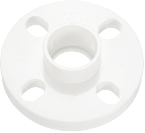 YOKIVE Conector de Tubería de PVC, Acoplamiento de Brida para Enchufe de Tubería, Conexión de Tubería, Ideal para Baño, Cocina, Fregadero (Blanco, 40 mm/1.6)
