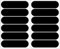 2 Set Schwarz Reflektierende Aufkleber, 8 x 3cm Reflektierenden Aufklebern für Motorradhelm, Selbstklebend, Hohe Nachtsichtbarkeit & Haftung