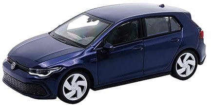 Toi-Toys Volkswagen Golf 8 GTI Metall Modellauto VW Modell Auto Spielzeugauto 4-Varianten 49 (Blau-Metallic)