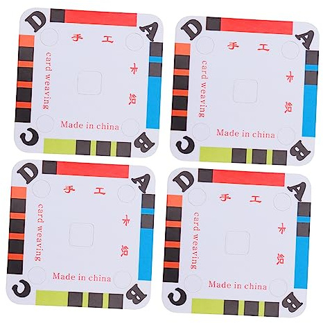 Generisch 100st Handgestricktes Shuttle-stück Websets Addi-strickmaschine Karton Weben Handwebkarte Webkarten Aus Pappe Kit Zur Papierherstellung Webtablette Weißer Karton Weberei Papierstau