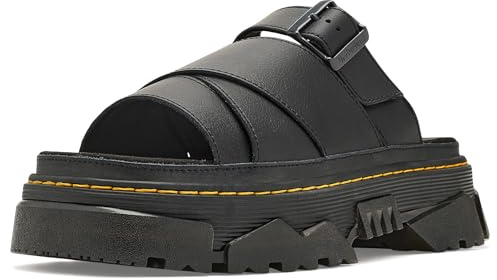 Dr. Martens Damen Mattison Slide Black Athena, Schwarz, 37 EU