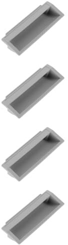 HOMSFOU 4pièces Poignée De Porte Pvc Pour Fenêtres Et Accessoire Et Moderne Pour Coulissantes Et Fenêtres Design Minimaliste Facile à Installer