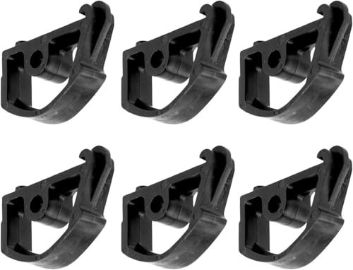 YUETTYY 1/4/6/8 Stück Ersatzteil für Workmate Werkbank Beinschnäpper Federteil passend für WM225 Beinschnäpper 242416-00, schwarzes Tischsägenzubehör (6 Stück)