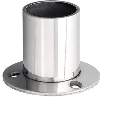 2 Stück Flansch-Edelstahl-Schrankhalterungen für Heimanwendungen (25 mm)