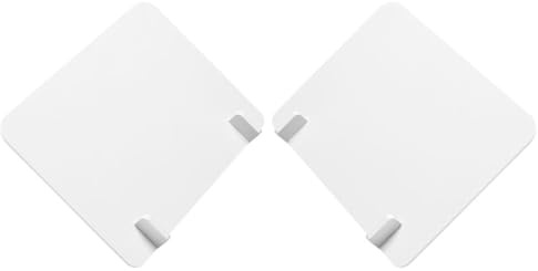 OSALADI Panneau de Confidentialité Bureau Court Stable et Design Convivial en PVC Blanc, Séparateur de Pièce pour Examens Étudiants et Tâches de Bureau