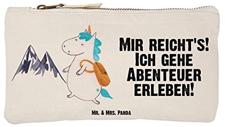 Mr. & Mrs. Panda Schminktasche Einhorn Bergsteiger Größe S Klein - Geschenk, Einhorn Deko, Berge, Kosmetiktasche Organizer, Einhörner, Unicorn,