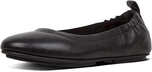 Fitflop Women's Allegro Ballet Pump Flat, Black, 3.5 UK