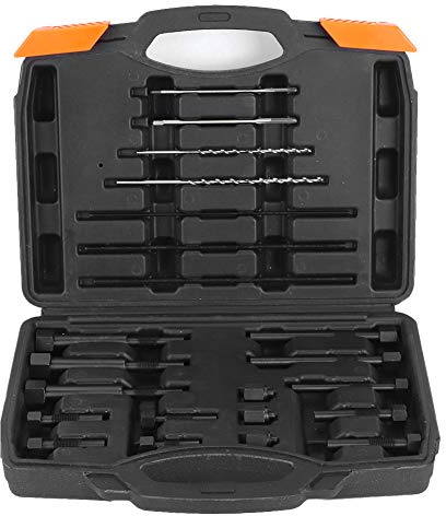 Yctze Extracteur de Bougie Préchauffage Kit d'outils de Retrait D'électrodes de Bougie de Préchauffage 22pcs M8 M10 Kit de Démontage d'électrodes de Bougie de Préchauffage