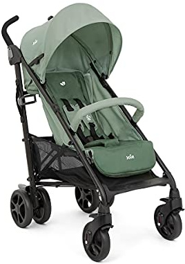 Joie brisk™ lx Buggy, leicht, flache Liegeposition, großer Korb, vorwärtsgerichtet, 5-Punkt-Gurt, Geburt bis 4 Jahre (0–22 kg), laurel