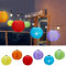 Solarlampion LED 6er Set │ Ø 30cm bunt Organza Kunststoff Draht │ Laterne mit Solarpanel Gartendekoration (1 x 6er Set LED Lampion bunt)