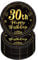 YAAVAAW Happy 30th Birthday Paper Plates 7”Black and Gold,16Pcs Disposable Tableware Party Plates,Happy 30th Birthday Decor Plates for ,,Him,Her 30th Birthday Party Supplies Table Decor