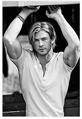 Schauspieler Chris Hemsworth 6 Leinwand-Poster, Schlafzimmer, Dekoration, Sport, Landschaft, Büro, Raumdekoration, Geschenkrahmen: 50 x 75 cm