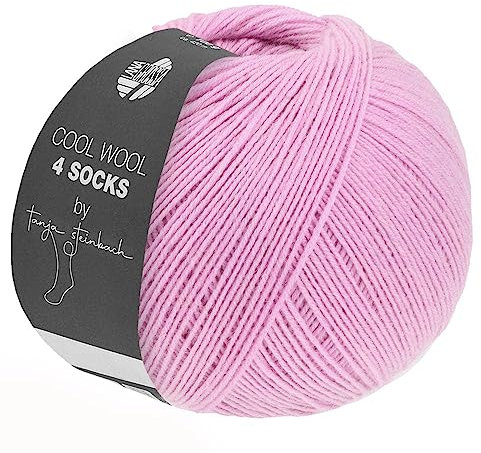 LANA GROSSA Cool Wool 4 Socks | Merino-Sockengarn aus mehrfach verzwirnten Einzelfäden | Handstrickgarne aus 75% Schurwolle (Merino extrafein) | 100g Wolle zum Stricken & Häkeln | 420m Garn FB 7718