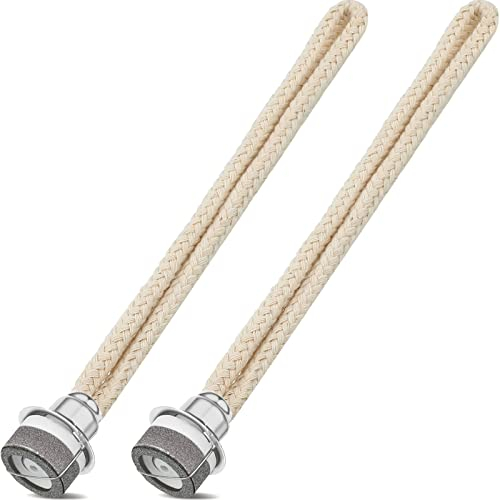 2 Stück Duftlampe Docht mit Katalytischem Brenner Duft Öllampe Ersatzdocht Katalytische Lampen Ersatzbrenner Zubehör für Raumluft Verbessern Aromatherapie, 16 cm (Silber)
