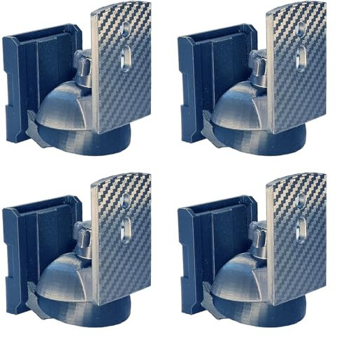 Soporte Altavoz Pared Universal, Altavoces, Cornetas, Soporta mas de 3Kg, Rotación 180º Inclinación 80º, Distancia a Pared de 58mm, para Sistemas de Cine en Casa 4.1 para Z540 250LZ (Negro x4)