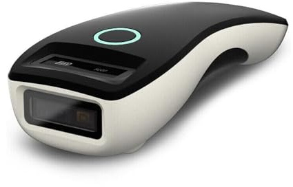 YANZEO Lettore di codici a barre, mini lettore di codici a barre 2D, portatile, portatile, USB, 2,4G, scanner QR, senza fili, Bluetooth, per sistema Windows iOS Android (Nero)