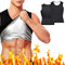 DUGEGAYL Saunaanzüge, Herren Abnehmen Weste, Sauna Shirt Body Shaper, Shapewear Sauna Herren für Abnehmen Fitness Workout, L/XL