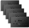 CNBINGO Double Switched Socket with 20W PD USB C and A Fast Charging Ports, Electric Power Socket 2 Gang 13 Amp, Wall Outlet Black PC Panel, 5 Pack