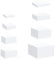 MagiDeal 8Pcs Acrylic Boxes for Buffet Display - Food Riser for Catering Wedding Party, Black