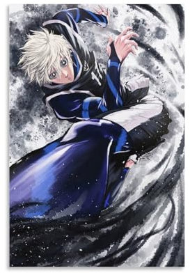 Blue Lock Anime-Poster, Kunstdruck, Wandfoto, Malerei, Poster, hängendes Bild, Familiendekoration, 20 x 30 cm