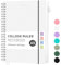 RETTACY Notizbuch A5 Liniert, Leichtgewicht Ringbuch, Tagebuch 80 Blatt / 160 Seiten Zum Schreiben, 100 G/m² College-liniertes Papier, PVC, 14.8 x 21cm - Transparent