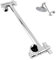 Duschkopfverlängerung, Edelstahl Duschkopf Verlängerungsarm, 288 mm Verstellbarer Duschkopf Verlängerung, Duscharm Verlängerung mit Sicherungsmuttern, G1/2'' Universalanschluss (1)