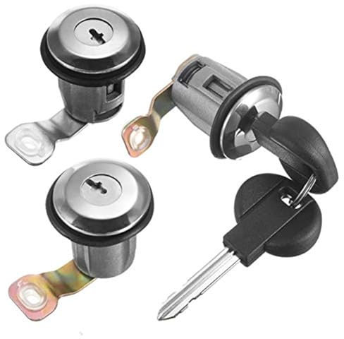 Vexilon Ensemble de cylindres de Serrure de Porte avec Deux clés, for Peugeot, Partner, Citroën, Berlingo, Xsara Picasso (1996, 1997, 1998, 1999, 2000) Serrure de Porte de Voiture
