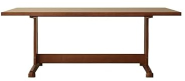 GENHAOSAN Restauranttisch 160x85x75cm Massivholz Rechteckiger Werkbank Retro Quadratischer Tisch, Haushalt Küche Gaststätte & Café-Konfiguration Wohnzimmermöbel